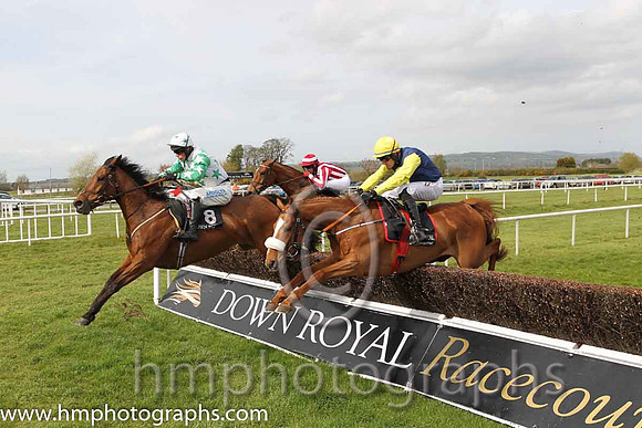 03rd Diamond Dame ( 8 , white, green stars ) and B. Hayes (3) - Trainer : John Joseph Hanlon - Owner : Alan Cullen