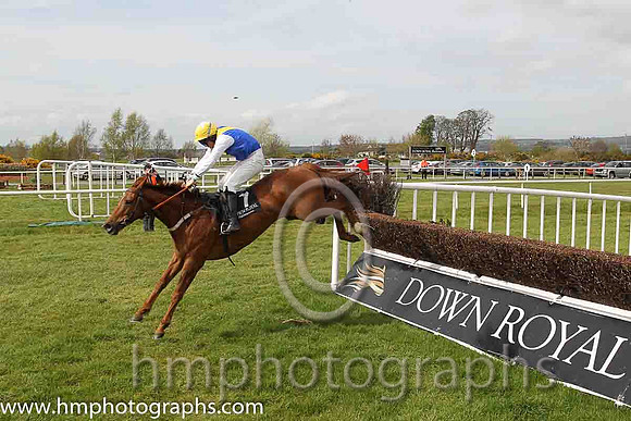 01st Flaxen Flare ( 2 , blue, yellow diamond ) and B. O'Neill (3) - Trainer : Gordon Elliott - Owner : Mrs P Sloan