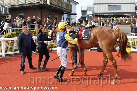 01st Flaxen Flare ( 2 , blue, yellow diamond ) and B. O'Neill (3) - Trainer : Gordon Elliott - Owner : Mrs P Sloan