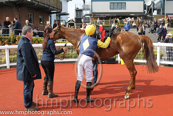 01st Flaxen Flare ( 2 , blue, yellow diamond ) and B. O'Neill (3) - Trainer : Gordon Elliott - Owner : Mrs P Sloan
