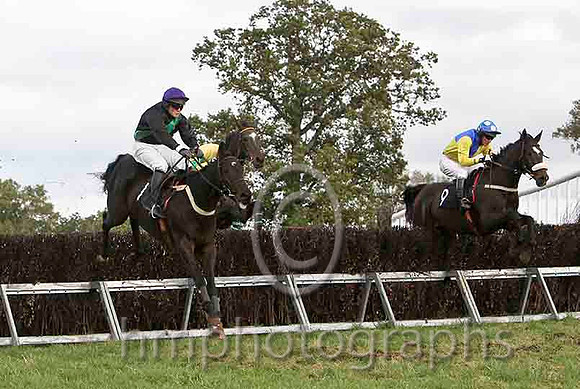 Arctic Mick & J Cresswell - 3rd (1, black ,green sash) & Send For Paddy & G Yemm - 2nd (9, yellow & royal blue qtrs) - FT8E7313-e