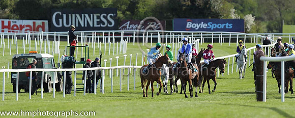 At the start of the Killashee Handicap Hurdle (Grade B) at Punchestown