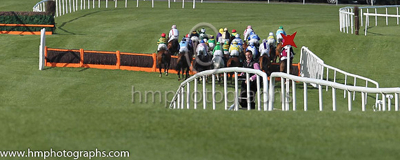 Pat Healy waiting for horses at the Killashee Handicap Hurdle (Grade B) at Punchestowniting for more horses at