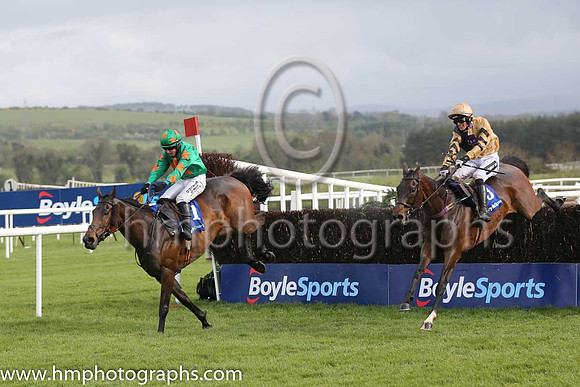 02nd Baily Green ( 1 , green, orange star ) and M.A. Enright - Trainer : M.F.Morris - Owner : R.A. Scott and 01st Felix Yonger ( 3 , black and buff halvd ) and D.E. Mullins - Trainer : W.P. Mullins -