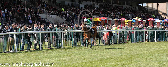 02nd Upazo (FR) ( 8 , green, white star ) and R. Walsh - Trainer : W.P. Mullins - Owner : Philip J. Reynolds/Mrs M McMahon