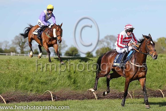 01st Uncle Junior ( 13 , purple, yellow chevron ) and P.W. Mullins - Trainer : W.P. Mullins - Owner : Mrs M McMahon