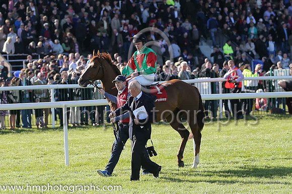 09th Captainofthefleet ( 1 , green. Red inverted tirangle ) and E. O'Connell - Trainer : Eamonn O'Connell - Owner : Ab Initio Syndicate