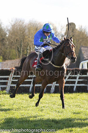 02nd Hurricane Fly ( 3 , blue, three green diamonds ) and R. Walsh - Trainer : W.P. Mullins - Owner : George Creighton/Mrs Rose Boyd