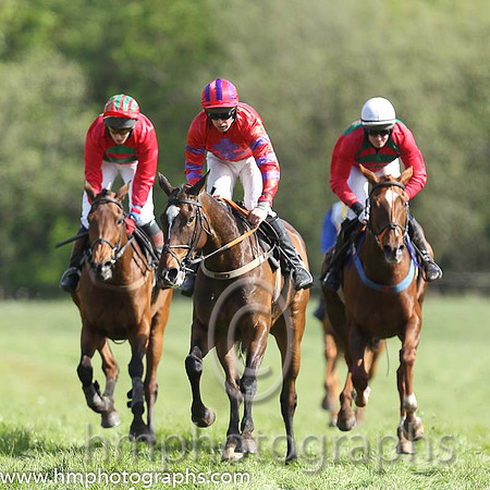 01st Without Wings ( 6 ) and M J O'Hare - Trainer : Liam Lennon - red, purple cross