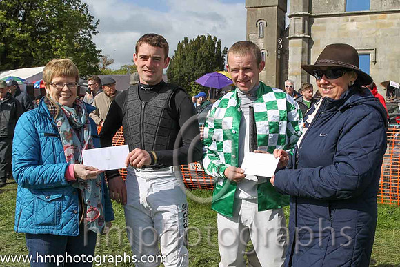 Barry O'Neil top jockey at the 2 day P2p at Necarne and Noel McParlan 2nd