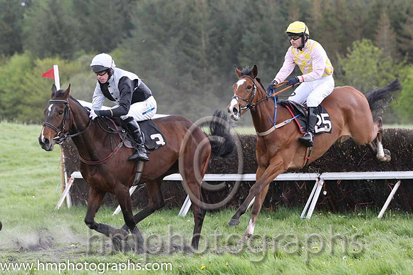 09th PU Sea Fresh ( 25 ) and N Gault - Trainer : Warren Ewing - pink and yellow check
