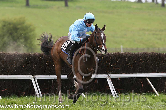03rd Hammer And Anvil ( 18 ) and J C barry - Trainer : I R Ferguson - blue, white diamond