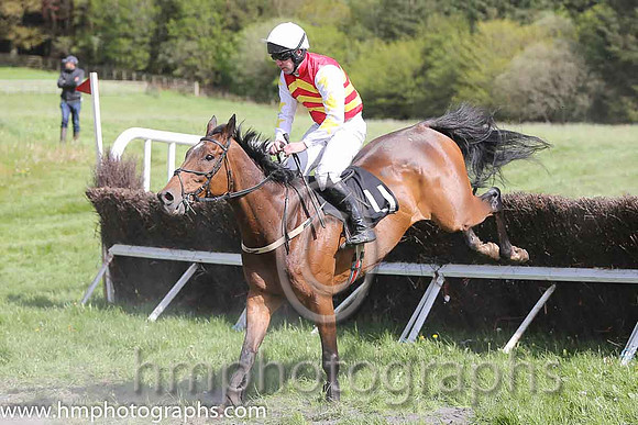 03rd Sweet Shock ( 11 ) and N T Slevin - Trainer : Ms Frances Slevin - red, yellow chevrons