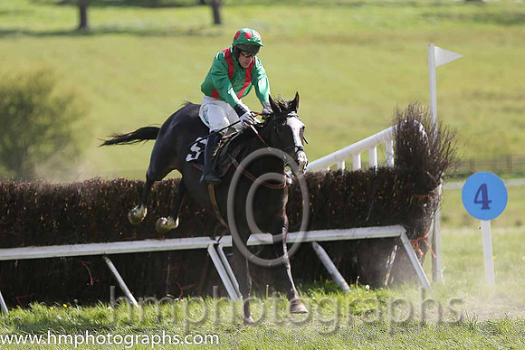 02nd Chosen Dream ( 5 ) and Derek O'Connor - Trainer : Graham McKeever - emerald green , red braces