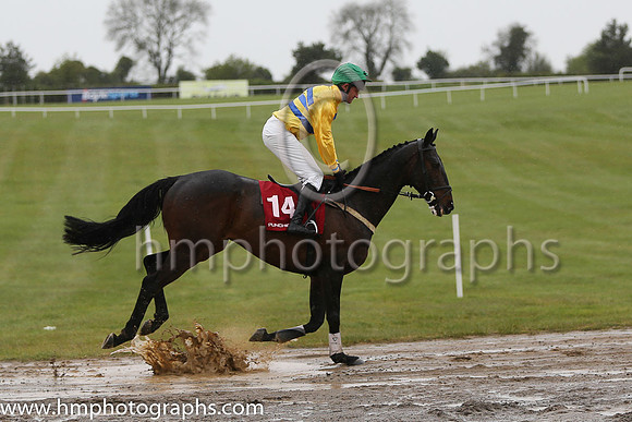 11th Snooze (FR) ( 14 , green and yellow hoops ) and J.L. Cullen - Trainer : John Laurence Cullen - Owner : Mrs S.A. Bramall
