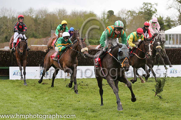 04th Ballycasey ( 1 , pink, light green stars ) and R. Walsh - Trainer : W.P. Mullins - Owner : Mrs S Ricci