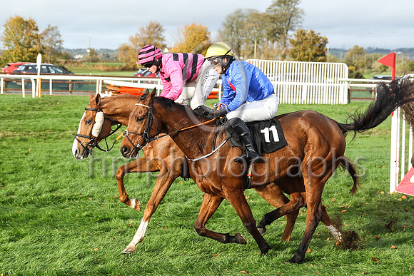 01st Now Where Or When (4 , pink and black hoops ) Jockey: Sam Ewing , Trainer: S R B Crawford