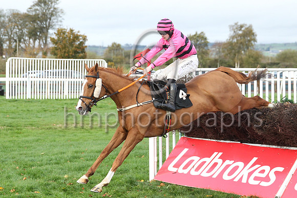 01st Now Where Or When (4 , pink and black hoops ) Jockey: Sam Ewing , Trainer: S R B Crawford