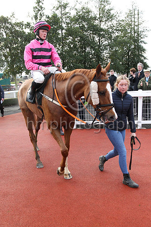 01st Now Where Or When (4 , pink and black hoops ) Jockey: Sam Ewing , Trainer: S R B Crawford