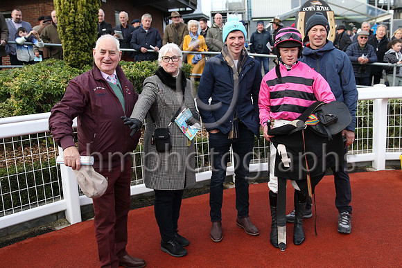 01st Now Where Or When (4 , pink and black hoops ) Jockey: Sam Ewing , Trainer: S R B Crawford