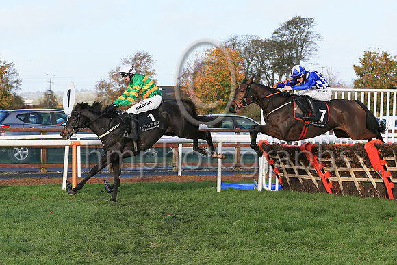 01st Cougar (1 , green and orange ) Jockey: M P Walsh , Trainer: Padraig Roche