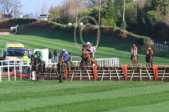 01st Cougar (1 , green and orange ) Jockey: M P Walsh , Trainer: Padraig Roche