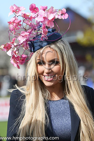 Rosanna Davison judge of the Best Dressed Lady Competition on Day 1 of Punchestown Festival