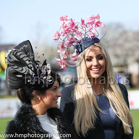 Rosanna Davison judge of the Best Dressed Lady Competition on Day 1 of Punchestown Festival