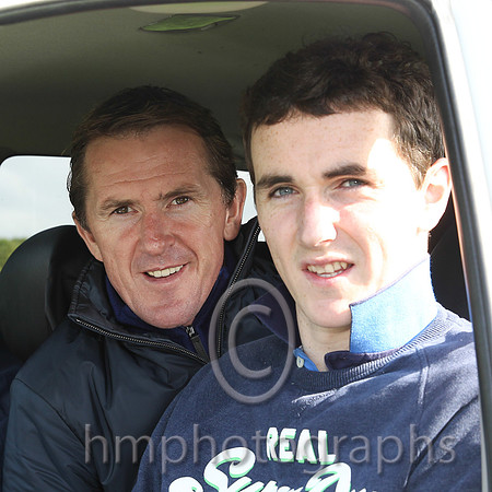 Tony McCoy and Jonjo Bright at the Mid-antrim Hunt Point to Point at Moneyglass near Toomebridge