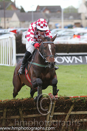 04th Scorpion Star ( 16 , red and white check ) and R.C. Colgan - Trainer : Andrew Lynch - Owner : Aidan M. Murray