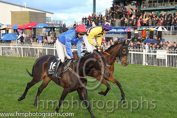 15th Shes Bankable ( 16 , blue and light blue check ) and N. McParlan (5) - Trainer : Thomas J.Farrell - Owner : Pierce Gerard Molony