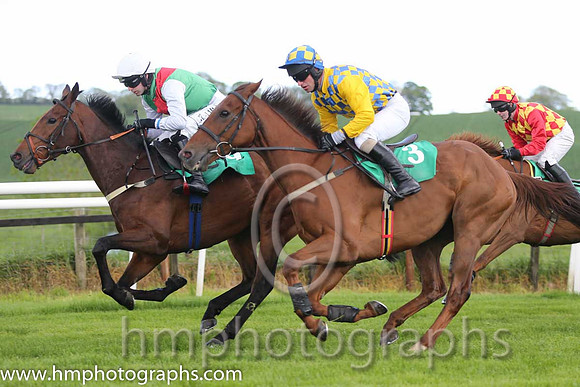 06th Colourful Hawk ( 3 , yellow and blue check ) and T.P. Treacy - Trainer : H. Smyth - Owner : H. Smyth