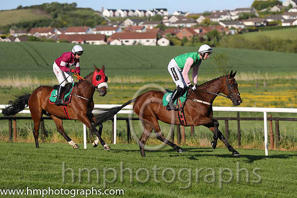 04th The Bosses Cousin ( 6 , green, pink diamond ) and P.W. Mullins - Trainer : W.P. Mullins - Owner : Mrs J.M.Mullins