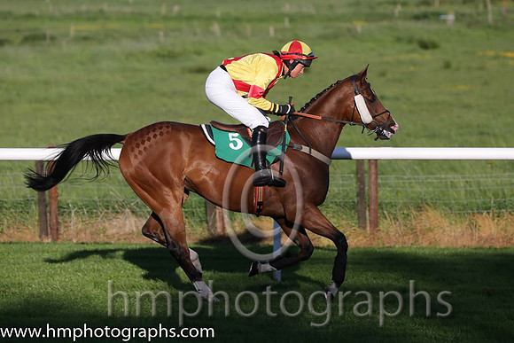 10th Deputy Consort (USA) ( 5 , yellow, red cross belts ) and K. Ferris (7) - Trainer : R. K. Watson - Owner : T.B. Ferris