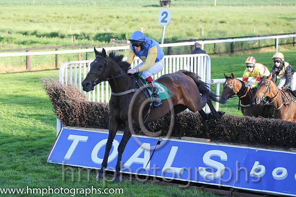 01st Bills Official ( 13 , blue, yellow cross ) and S.J. Hassett (3) - Trainer : Martin Hassett - Owner : T. F. Lonergan