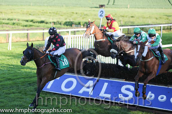 10th Deputy Consort (USA) ( 5 , yellow, red cross belts ) and K. Ferris (7) - Trainer : R. K. Watson - Owner : T.B. Ferris