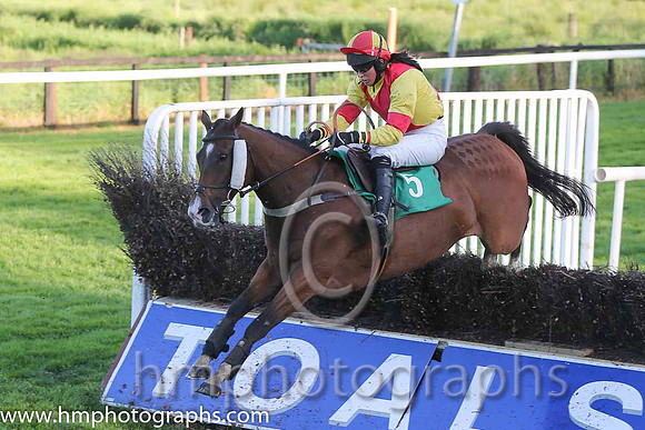 10th Deputy Consort (USA) ( 5 , yellow, red cross belts ) and K. Ferris (7) - Trainer : R. K. Watson - Owner : T.B. Ferris