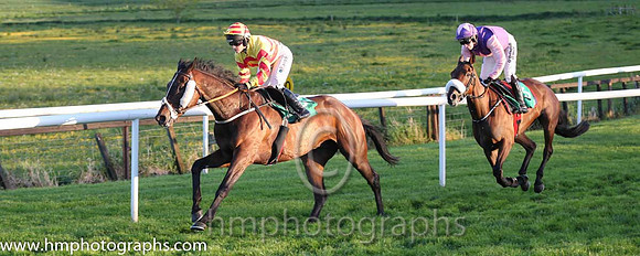 01st Waterville Rock ( 6 , yellow and red chevrons ) and K. Walsh - Trainer : J.A. Nash - Owner : Michael O'Flynn/John F. O'Flynn