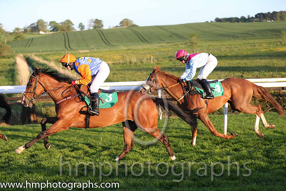 02nd Lord De Beaufai (FR) ( 3 , blue, orange stars ) and H. Mooney (7) - Trainer : Georgios Pakidis - Owner : Rainbow Gems Syndicate