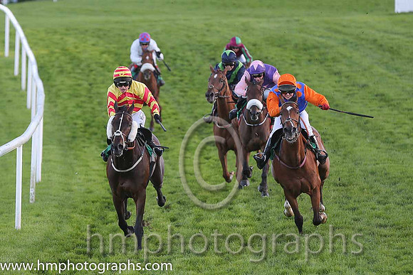 02nd Lord De Beaufai (FR) ( 3 , blue, orange stars ) and H. Mooney (7) - Trainer : Georgios Pakidis - Owner : Rainbow Gems Syndicate