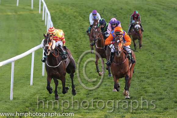 01st Waterville Rock ( 6 , yellow and red chevrons ) and K. Walsh - Trainer : J.A. Nash - Owner : Michael O'Flynn/John F. O'Flynn