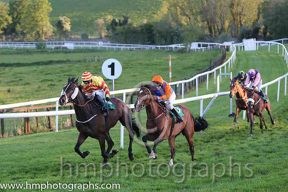 02nd Lord De Beaufai (FR) ( 3 , blue, orange stars ) and H. Mooney (7) - Trainer : Georgios Pakidis - Owner : Rainbow Gems Syndicate