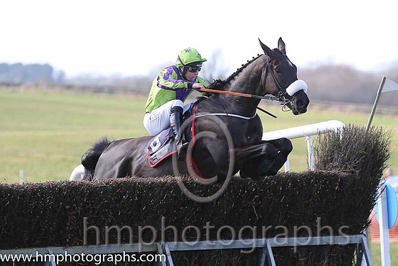 01st Baltazar D'allier ( 8 )  J J Codd - Trainer: Gordon Elliott - light green, purple chevron