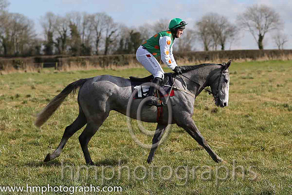 06th PU Violet's Wish ( 15 )  R James - Trainer: Sean Thomas Doyle - emerald green, orange spots