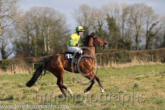 07th PU Mollies Gent ( 13 )  J McKeown - Trainer: Sean F Gallagher - yellow, green star