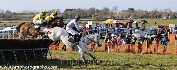 16th PU Just Like Freddie ( 10 )  D G Levery - Trainer: Andrew George Kennedy - grey, green collar