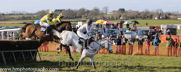 16th PU Just Like Freddie ( 10 )  D G Levery - Trainer: Andrew George Kennedy - grey, green collar