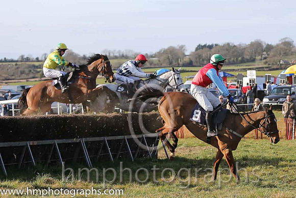 13th PU Darsindian ( 8 )  J Cresswell - Trainer: Brian W Dougan - red, blue sleeves