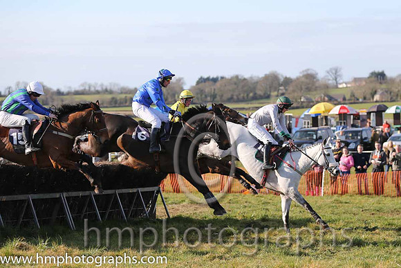 16th PU Just Like Freddie ( 10 )  D G Levery - Trainer: Andrew George Kennedy - grey, green collar