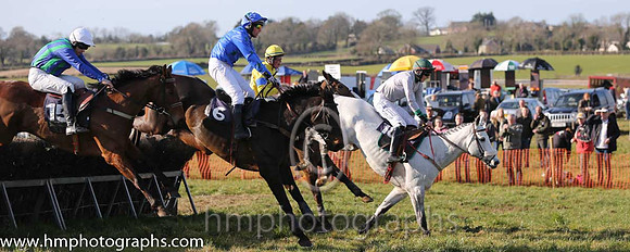 16th PU Just Like Freddie ( 10 )  D G Levery - Trainer: Andrew George Kennedy - grey, green collar